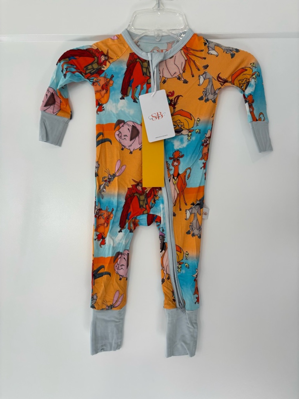 Snug Bugs Co. Home on The Range Bamboo Zippy Pajama 3-6 months New